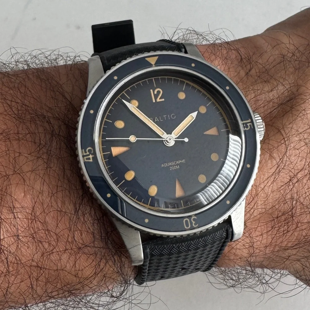 Baltic Aquascaphe Automatic Blue Dial Men's Watch - Picture 1 of 12